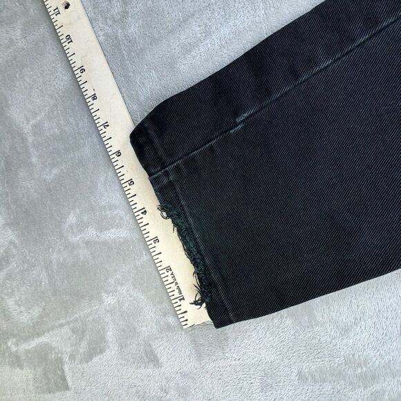 Vtg USA Harley Davidson Black Jeans Denim Women's Size 2 Long Classic Fit 24x33 - Picture 14 of 16